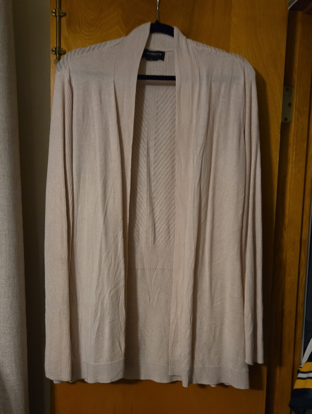 Pale Pink Open-Front Women’s Cardigan Sweater